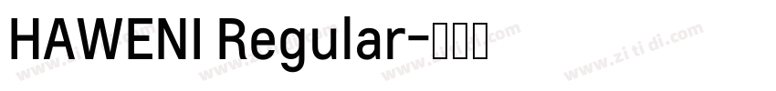 HAWENI Regular字体转换